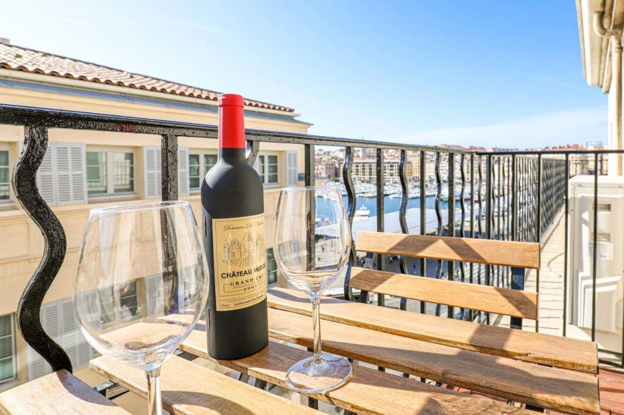 Apartament Le Pytheas - Vue Vieux-Port Avec Terrasse Et Clim Marsylia Zewnętrze zdjęcie